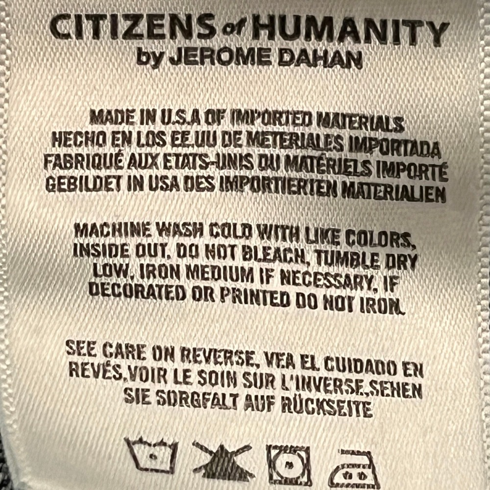Citizens of Humanity LIYA High Rise Classic Fit Jeans 31 Button Fly‎ Distressed - Picture 11 of 12